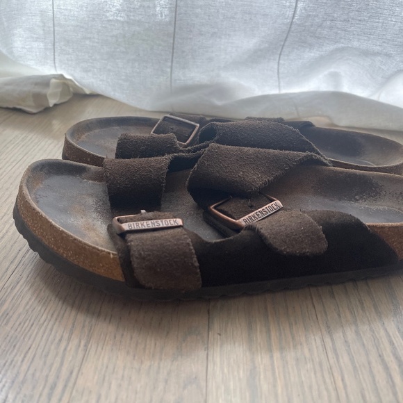 Birkenstocks Arizona Brown Leather Sandals Size 39 (8/8.5) - Picture 4 of 8